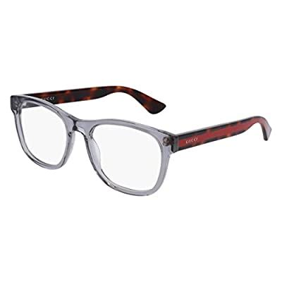 Gucci 0004O 004 Transparent Light Grey Plastic Square 